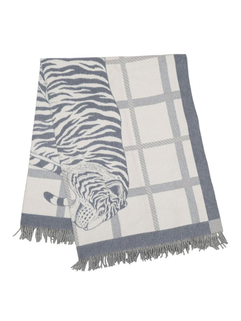 Hermes Blanket Plaid Jacquard Teagle Wool Cashmere